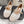 ALAIA MARY JANE FLATS white mix beige woven calfskin pattent