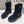 Prada 25 Boot Navy Blue Black Cowhide Suede 491869