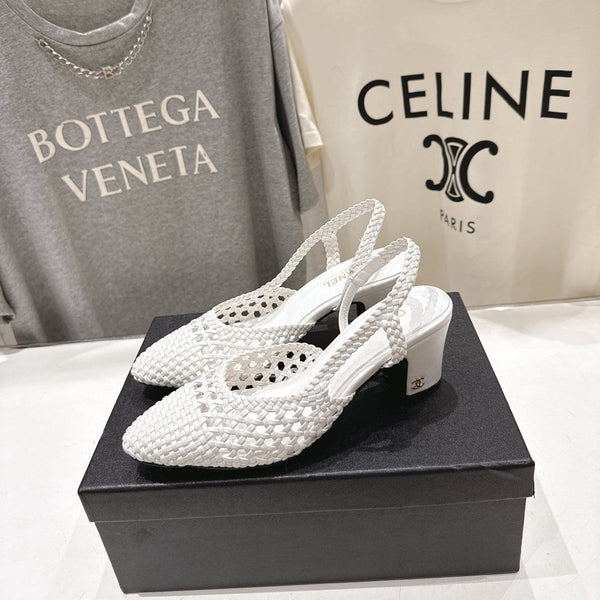 CC 26s Slingback 6.5cm White Distinct Woven 888096