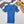 Miumiu 2026 Collared Logo Short-Sleeve Knit Top Blue Cotton