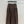 CD Pleated Long Skirt Brown Linen