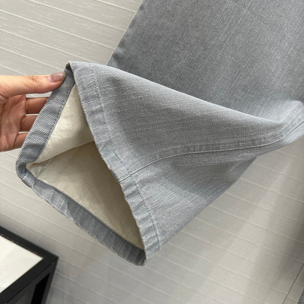 Fendi 25 Denim Trouser Haze Blue Cotton