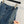 Jeans dritti a righe CD in cotone blu