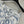 CC 25 Printed Denim Single-breasted Short Skirt Blue White Cotton
