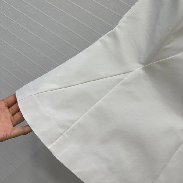 Prada 25 Cat Ear Tube Top Vest White Cotton