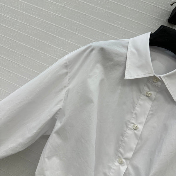 CD 25 Bow Tie Shirt White Cotton