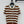 Prada 25 Striped Short-sleeved Knitted Cardigan Brown white Cotton