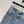 Gonna midi ricamata CC 25 in denim blu e cotone
