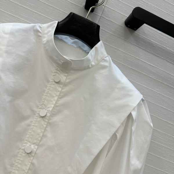 LV Loui's Latest French Elegant Palace Shirt White Cotton