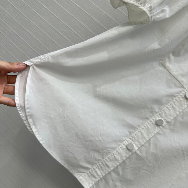LV Loui's Latest French Elegant Palace Shirt White Cotton