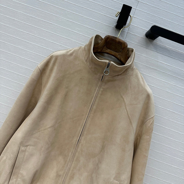LP 25 Bomber Jacket Beige Suede 273463