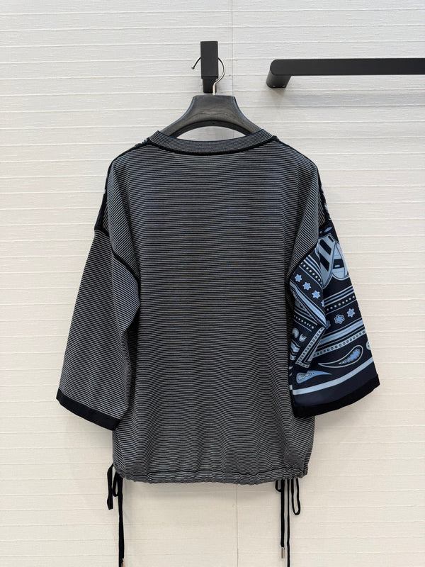 HM "Candy Libris" Long-Sleeve Dark Blue Cotton Tencel
