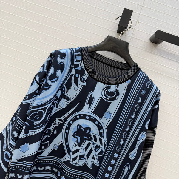 HM "Candy Libris" Long-Sleeve Dark Blue Cotton Tencel