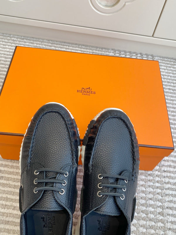 HM Ketch Sneakers Black Grain Cowhide