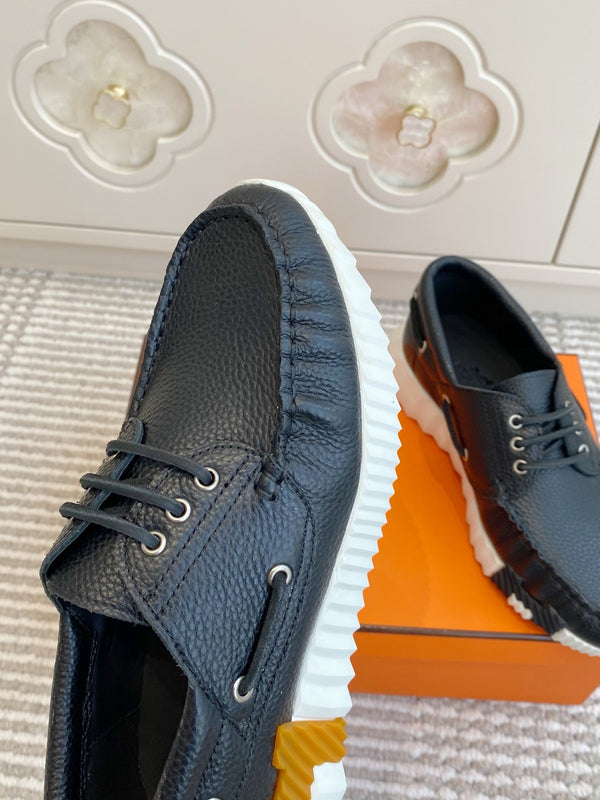 HM Ketch Sneakers Black Grain Cowhide