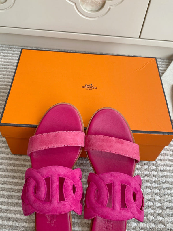 HM Lagune Sandal Hot Pink Suede