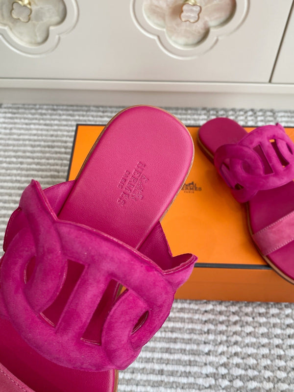 HM Lagune Sandal Hot Pink Suede