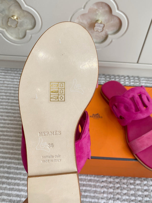 HM Lagune Sandal Hot Pink Suede