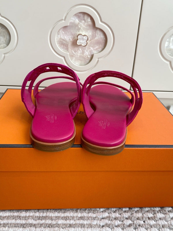 HM Lagune Sandal Hot Pink Suede