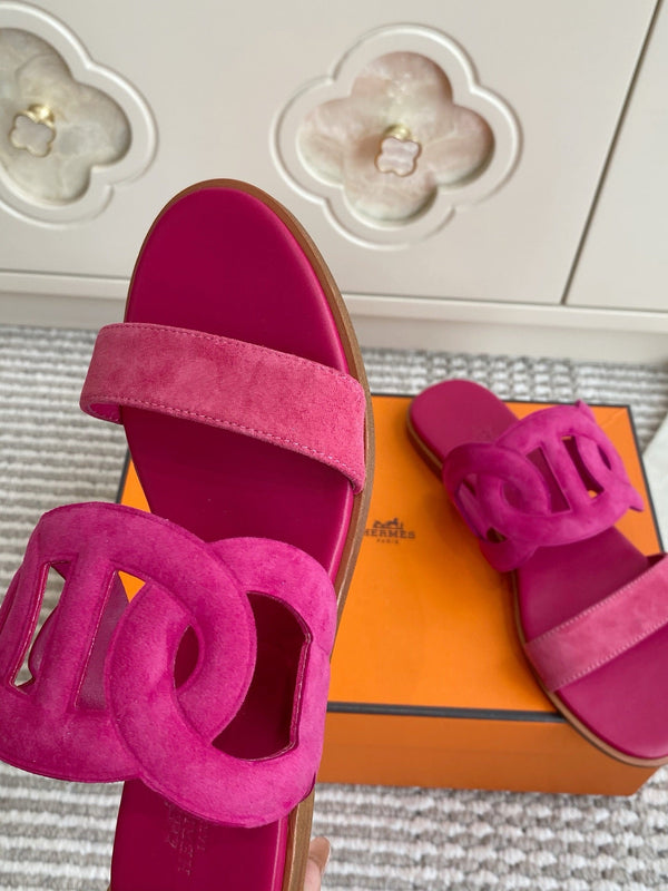 HM Lagune Sandal Hot Pink Suede