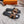 HM 26s Oran Sandal Black Brown Calfskin Crystal Embellished