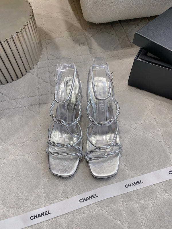CC 26s Strappy Sandals 7.5cm Sliver Sheepskin 723622