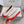 Maison Margie Split-Toe Ballet Flats Red White Cowhide 724743