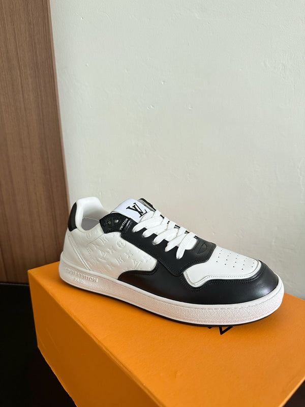 LV Stadium Sneaker White Mix Black Monogram Cowhide