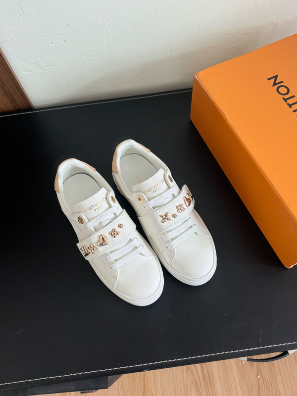 LV Time Out Sneakers White Calfskin