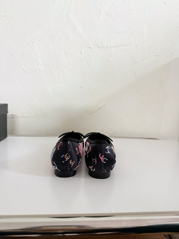 Ballet Flats Black Cloth