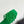 Petal Anagram Slide in Green Soft Calfskin 273514