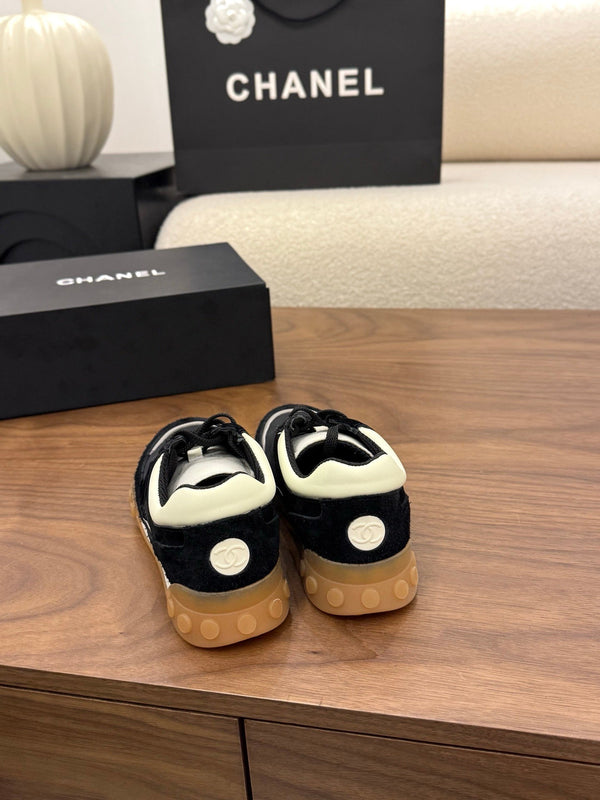 CC 2026 Sneaker Black Fabric Suede Calfskin 676171