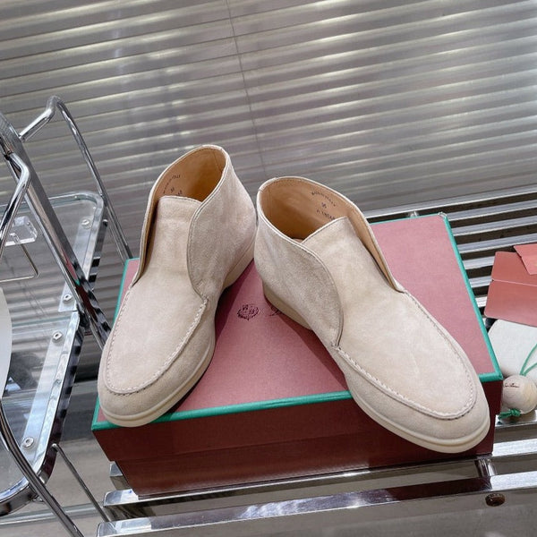 stivaletto chukka open walk in pelle scamosciata grigio chiaro
