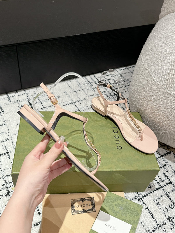 SANDALO INFRADITO IN VITELLO BEIGE MANDORLA
