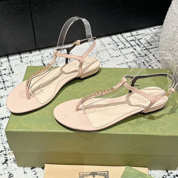 SANDALO INFRADITO IN VITELLO BEIGE MANDORLA