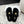 SLIPPER IN BLACK SHEARLING