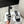 CD Dway Heeled Slide Black Mix White Embroidered Cotton