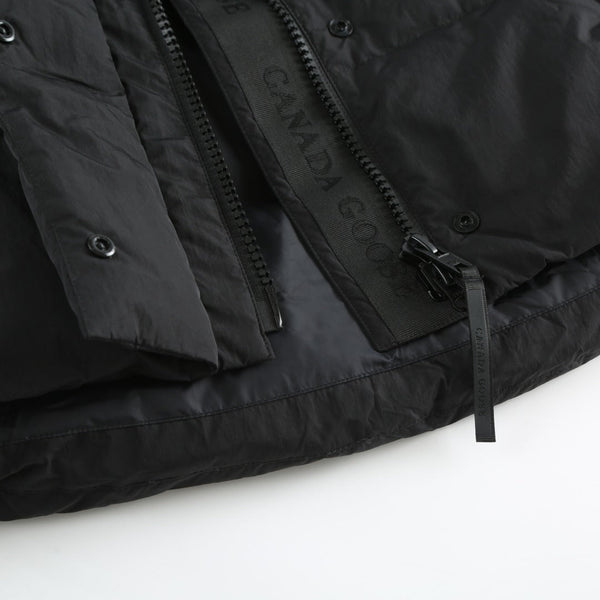 C. Goose Hooded Down Vest Black Polyester 0002