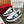 VT 25S Couple Sneakers White Black Calfskin 563116