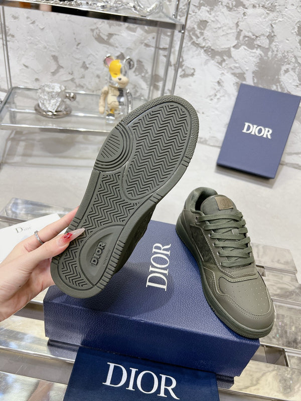 CD B27 Sneaker 30mm In Grey Green Calfskin 100633