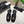 CC 25P Colorful Double Buckle Mary Jane Sandals Black Frabic 466988