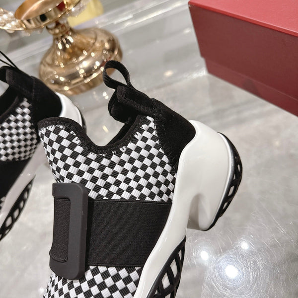 Viv Sneaker Black Custom Woven 262959