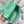 CC Shopping Tote Bag 33cm Seafoam Green Quilted Suede