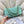 CC Shopping Tote Bag 33cm Seafoam Green Quilted Suede