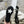 D-Major Boot In Black Mix White Denim Fabric 100564