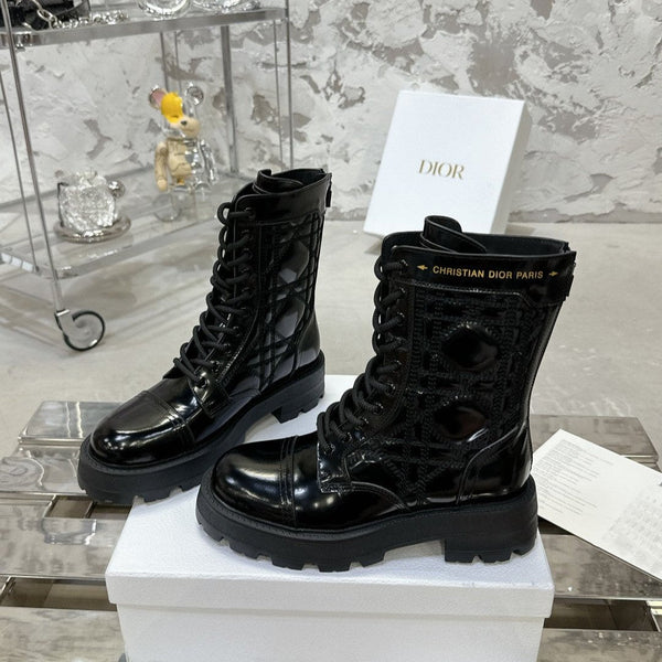 CD D-Unit Ankle Boot In Black Glossy Cowhide 100585