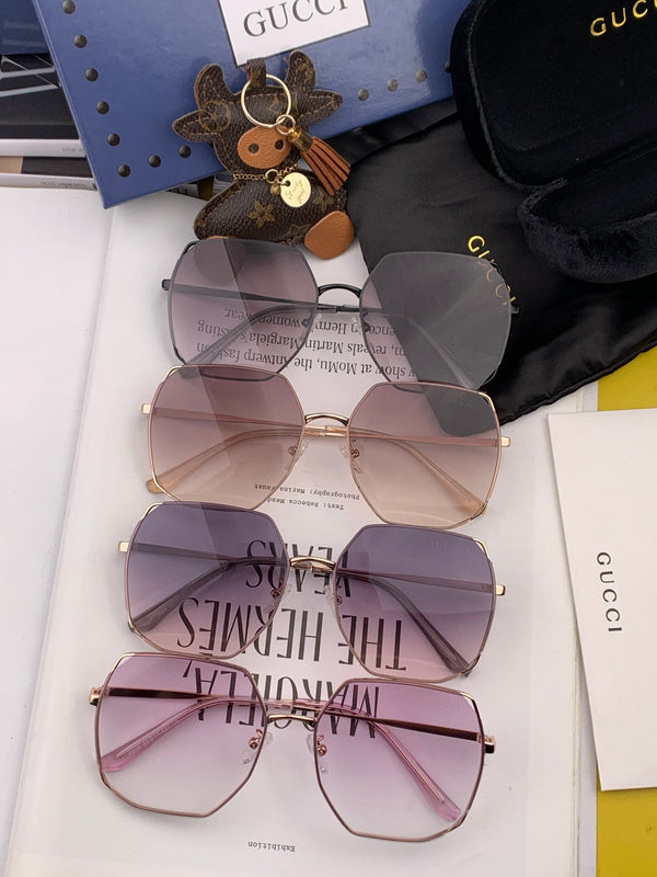 SPECIALIZED FIT ROUND-FRAME SUNGLASSES 8660 IN METAL