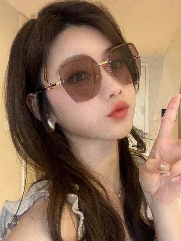 SQUARE FRAME SUNGLASSES G120 IN METAL