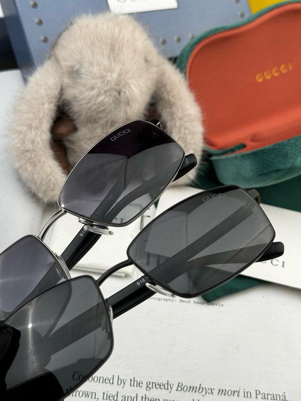 RECTANGULAR FRAME SUNGLASSES G51806 IN METAL