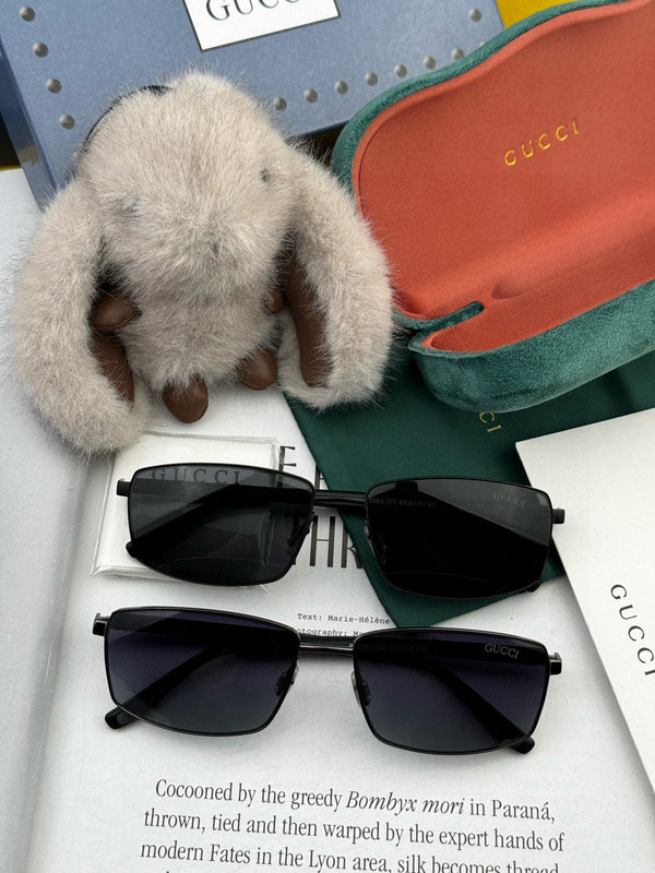 RECTANGULAR FRAME SUNGLASSES G51806 IN METAL